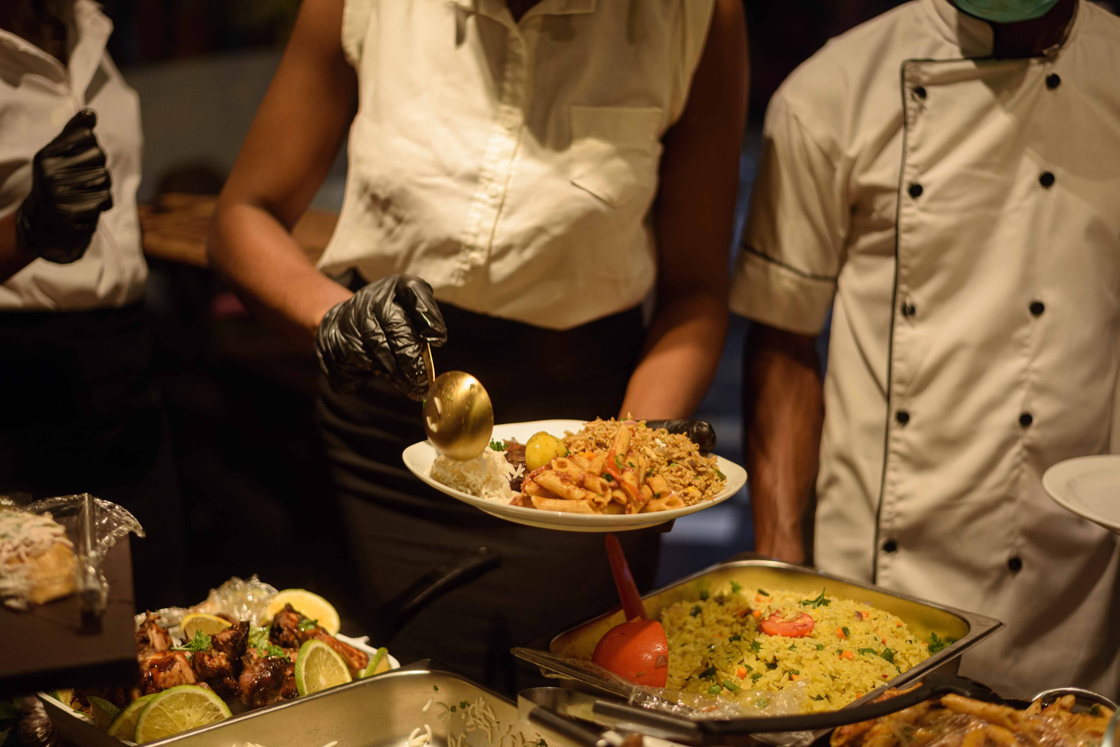 A selection of fresh Nigerian food available through MijiSap